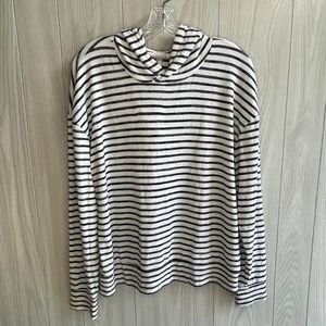 {A New Day} Striped Long Sleeve Pullover Hoodie